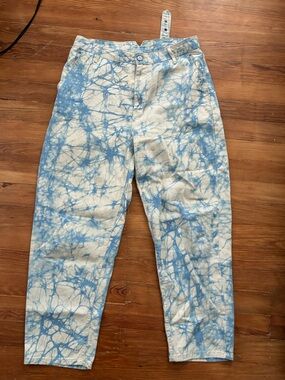 Rachel Comey Pale Blue Tie-Dye Denim Pants